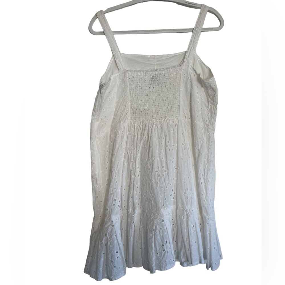 Alexis X Target Women's White Eyelet Lace Button Front Mini Dress - Picture 2 of 12